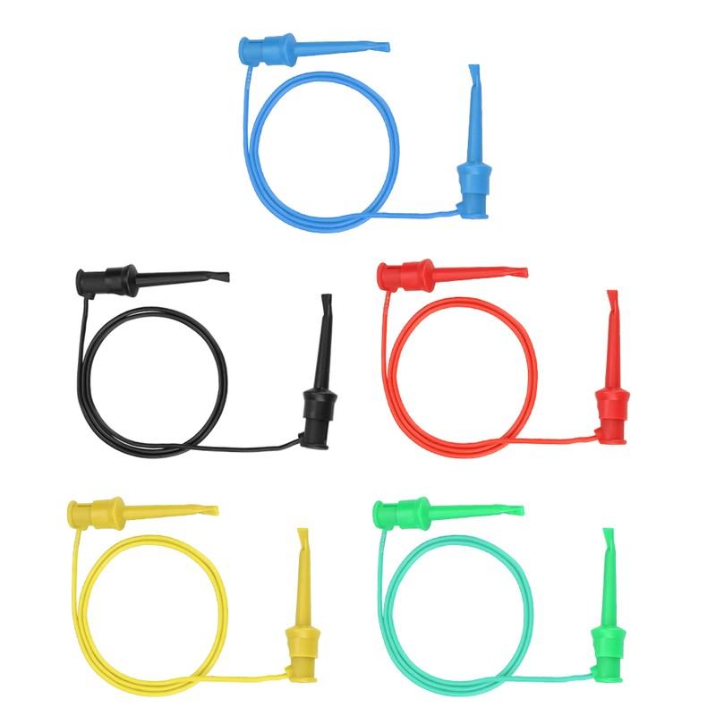 5Pcs Colorful Multimeter Electrical Test Dual SMD IC Silicone Lead