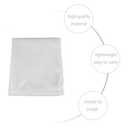 60-120 Inch Portable Projection Screen 16:9 White Synthetic Polyester Fabric Projector Curtain Foldable, Anti-Reflective(120inch)