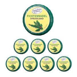 Dresdner Essenz Bubble Bath Spruce Needle Mobility Pack of 8 - Fresh Aromatic Bubble Bath with Spruce Needle Oil and Eucalyptus Oil - Relaxing and Healthy Care with Almond Oil - Vegan - 80 g