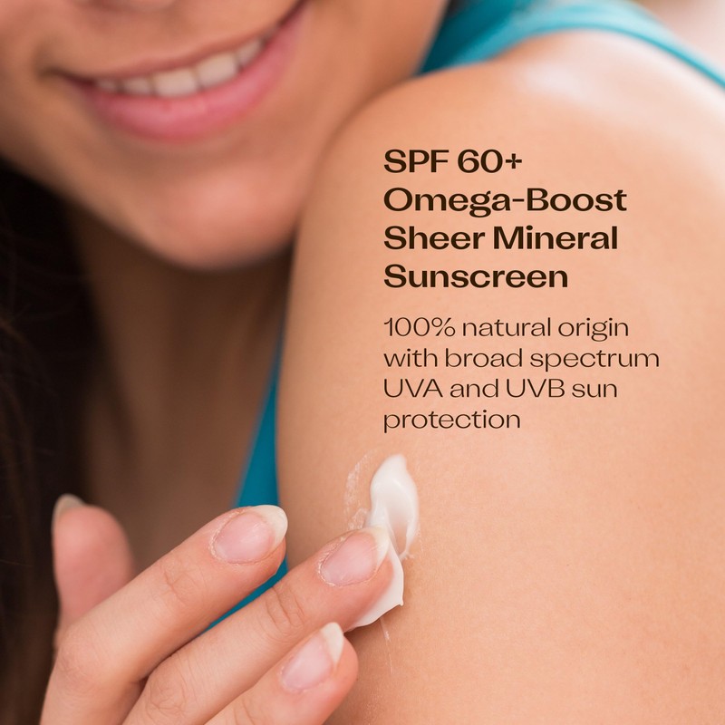 Trilogy SPF 60+ Omega-Boost Sunscreen, Natural, Broad Spectrum Protection for