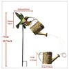YZYOE Solar Powered Bird Water Kettle Light, Garden Decorative Iron