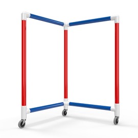 SkateRanger XL - Tall Adult and Teen Size Roller Skate Trainer, Red/Blue