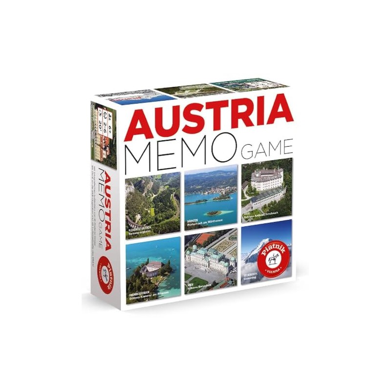 Piatnik 6677 Austria Memo Game with Beautiful Views and Brain