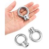 QWORK Lifting Eye Nut, 4 Pack, 1/2" UNC Marine Grade