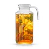 JoyJolt 60oz Glass Pitcher with Lid (2 Lids) - Beverage