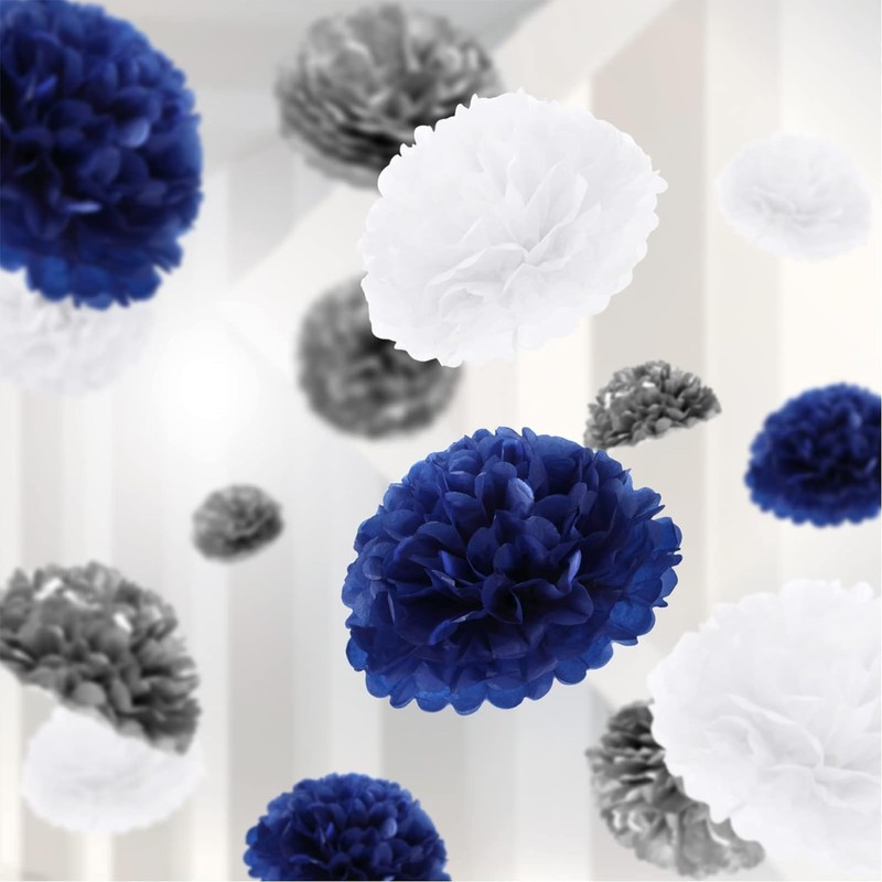 Lightingsky - 10 pompones de papel para decoración del hogar,
