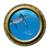 Ichthyosaur - Dinosaur - Porthole Wall Decal
