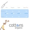 Cottons 100% Natural Cotton Teen Tampons, Mini (Light Flow), tampons