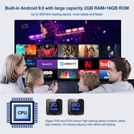 Native 1080P Full HD Projector with WiFi and Bluetooth, 7500 Lumens Movie Projector With Max 200” Display, Home Theater Projector Compatible with HDMI, USB, Laptop, iOS & Android Phone