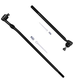 SCITOO 2pcs Front Suspension Kit Drag Link Inner Tie Rod Ends for Ford for F-250 1985-1994 DS1069 DS1072
