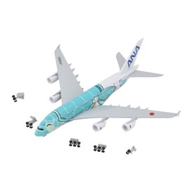 TANG DYNASTY 1:400 Standard Edition A380 ANA Sea Turtle Metal Airplane Model Plane Toy Plane Model (Green)