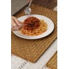 Hand-Woven Seagrass Placemats (Set of 4), Natural Rectangular Placemats for