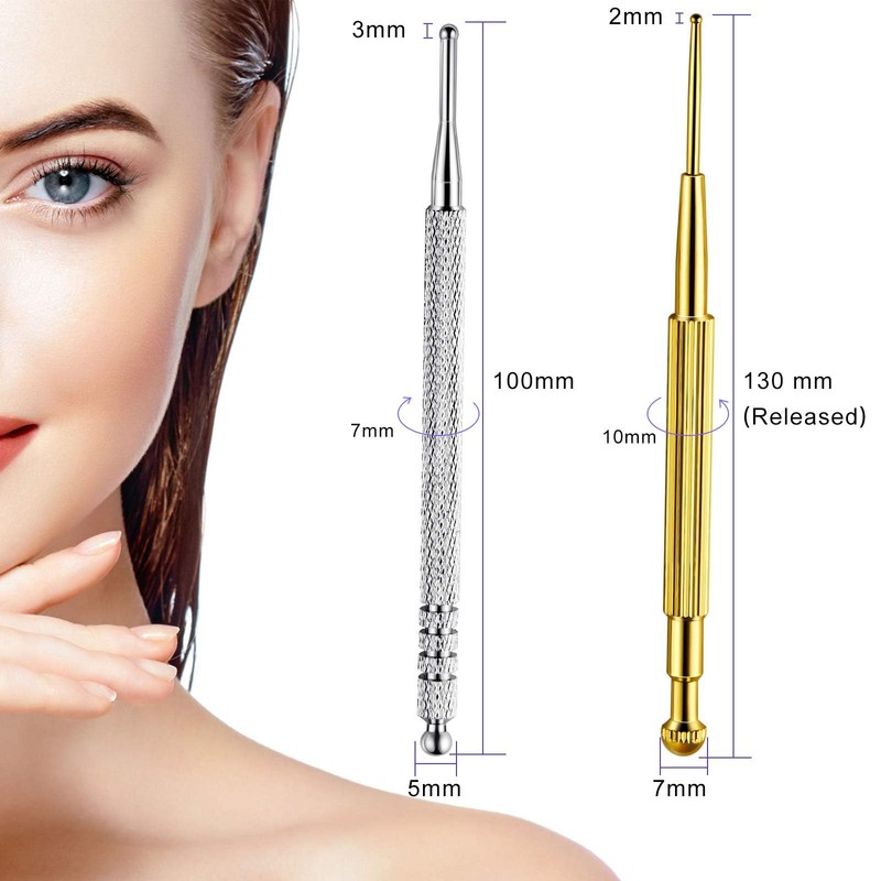 2 Point Trigger Point Pusher, Face Beautifying, Pen Type, Myofascial
