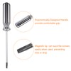sourcing map Magnetic Triangle Screwdriver 3x75mm Rod TA23 Steel Triangular