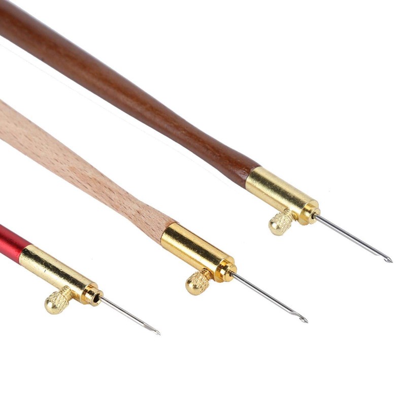 Fydun Crochet Hooks, Locking Needle for Embroidery Beads Knitting DIY