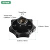 M METERXITY 6-Pack 7 Star Knobs, M12 Female Thread 60mm