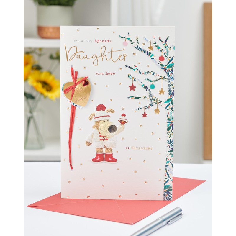 Boofle Embellished For A Very Special Daughter Cute Christmas Greeting