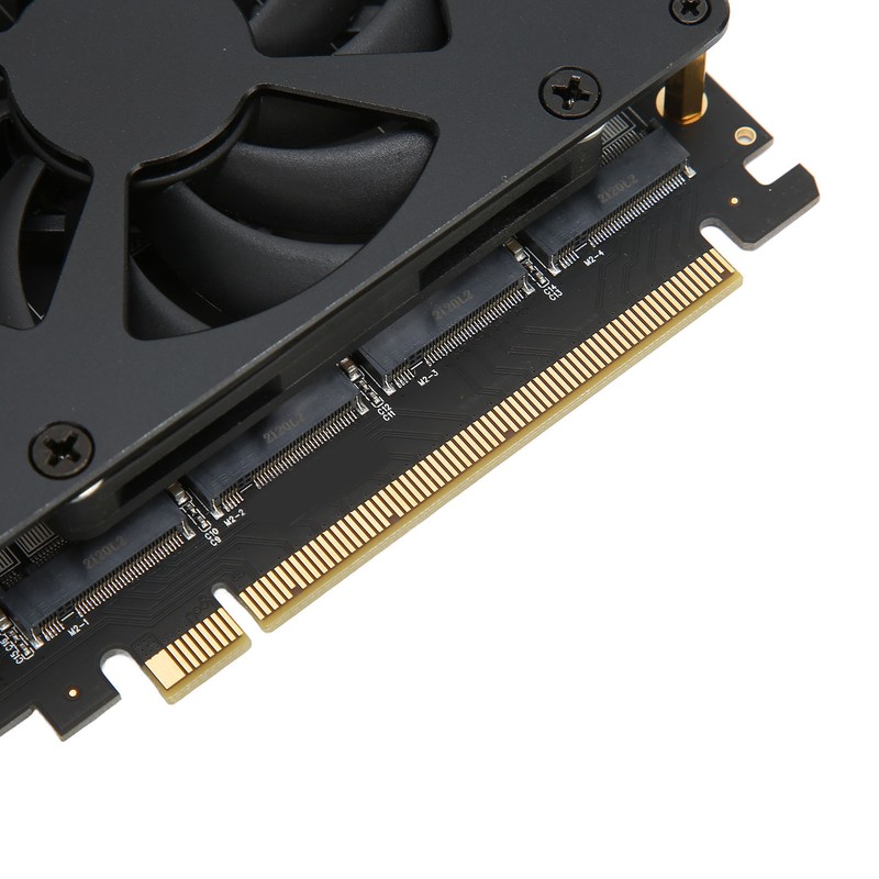 M.2 PCIE Adapter PCIe 4.0 X16 to 4 Port M.2
