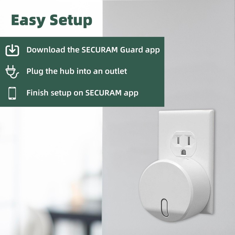 SECURAM Smart Home Hub, WiFi Bridge for SECURAM Touch Smart