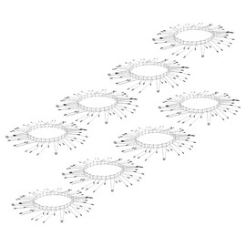 Exbuster Katzenschreck Haus: 8er-Set Marder-& Katzen-Abwehrgürtel, Edelstahl, für bis Ø 12 cm (Katzenabwehr Baum, Tiervertreiber Katzen, Spikes)