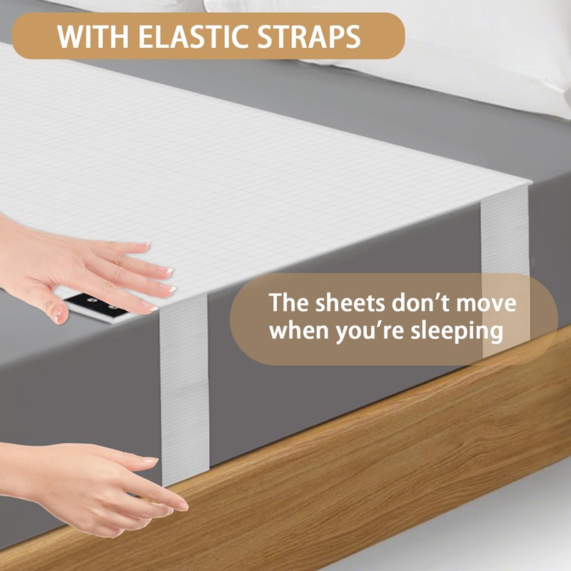 Grounding Sheets Queen, Grounding Bed Sheets for Grounding with 10%
