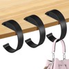 Qiuruoo 3PCS C-Shape Purse Hooks for Table, Made of High