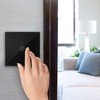 BeMatik Smart Switch Tactile Black Compatible with Google Home, Alexa