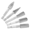 5pcs 1/4inch Hex Shank High Speed Steel Burrs Rotary Files