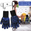 Extra Long 14-Inch BBQ Gloves - Comfortable Heat Resistant Silicone