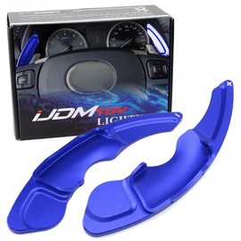 iJDMTOY Sports Blue CNC Billet Aluminum Larger Paddle Shifter Extensions Compatible with Lexus IS250 IS300 IS350 RC350 RC300 NX300 NX200t CT200h, etc