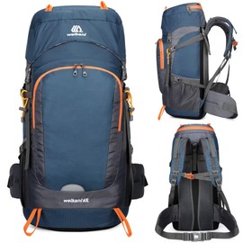 Mxaeyar 65L Hiking Backpack with Rain Cover Lightweight Camping Daypack Large Trekking Backpack for Men Women Waterproof Rucksack for Outdoor Travel Hiking Trekking Camping Sport