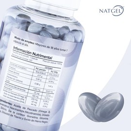 NatGel Niacinamida  Resveratrol  Omega 3  Antioxidante Avanzado para Piel, Energia Celular y Salud Cardiovascular  120 Softgels de 700 mg             