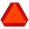 Slow Moving Vehicle Triangle Safety Sign,14"x16" Plastic, Highly Visible, Engineering