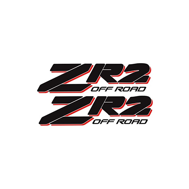 2Pc ZR-2 4X4 Off Road Decal ZR2 Sticker Extreme Replacement