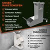 MountainMaverick® Rocket Stove, Easy Assembly, ConvectionAirflowTechnology, Compact, includes Carry Bag,