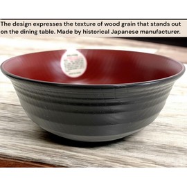 Japanese Plastic Ramen Bowl Complete Set with Chopsticks, Chopstick Rest and Renge Soup Spoon, All are Made in Japan, Set of 3, Dishwasher Safe, 41ounce (standard size) Light and Unbreakable (set3)