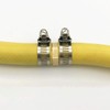 Brass Garden Hose Repair Mender Kit with Stainless Clamp (3/4")