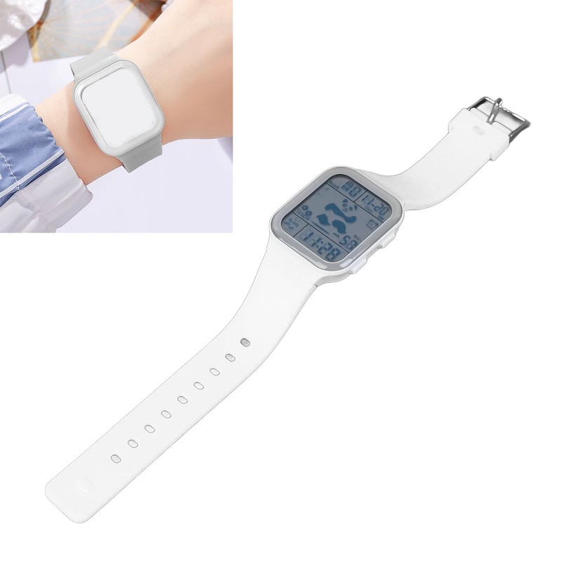 Electronic Watch Luminous Display Stopwatch Timing Alarm Clock Waterproof Students