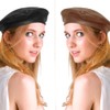 Wheebo PU Leather Berets for Women French Beret Hats Artist
