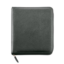 Miquelrius - 16 Month Diary (September 2023 to December 2024) Week to View Active Size 117 x 182 mm (similar to A6) Faux Leather Ribbed Black Spanish
