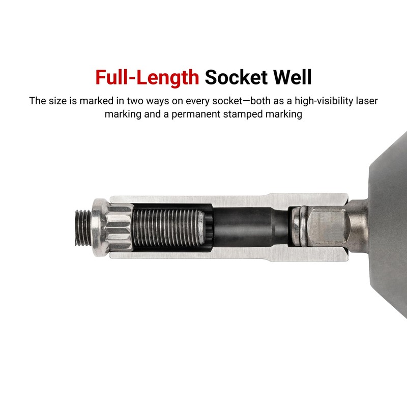 TEKTON 1/2 Inch Drive x 1-5/8 Inch Deep 6-Point Impact