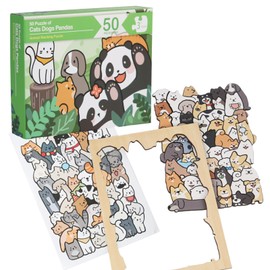 Snugly Puzzle Game, Sunflower Goods, Animal Puzzle, Wooden Animal Puzzle, Brain Training, Adults, Sunflower Toy, 3D Puzzle, Desk Toy, Stationery Hobby, Gift (Dog)