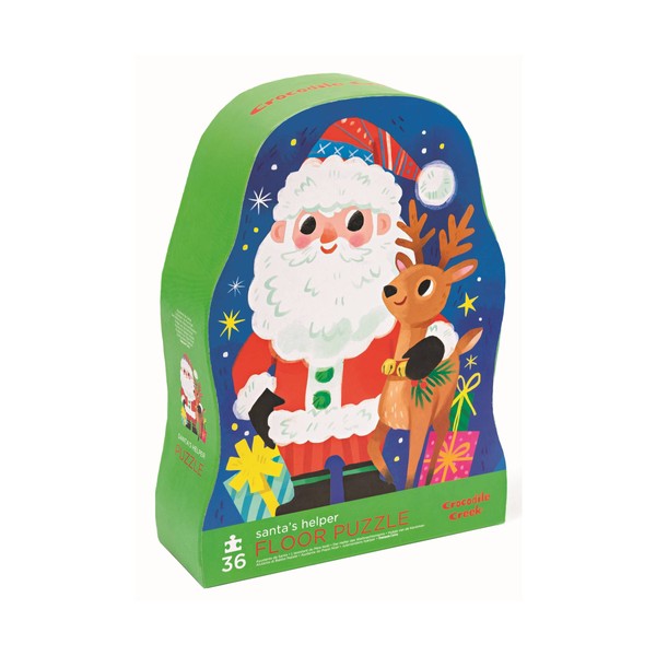 Crocodile Creek Santas Flying Reindeer Puzzle Box 36Pc, 1 EA