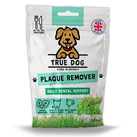True Dog Plaque Remover 200g | Tartar & Plaque Off Powder for Dogs & Cats | Easy to use | 100% Natural Bad Breath & Dental Care Formula | Up to 100 days supply