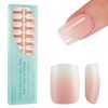 Vansiho Ombre Gel Nail Tips, 150Pcs Peach Gradient Short Square
