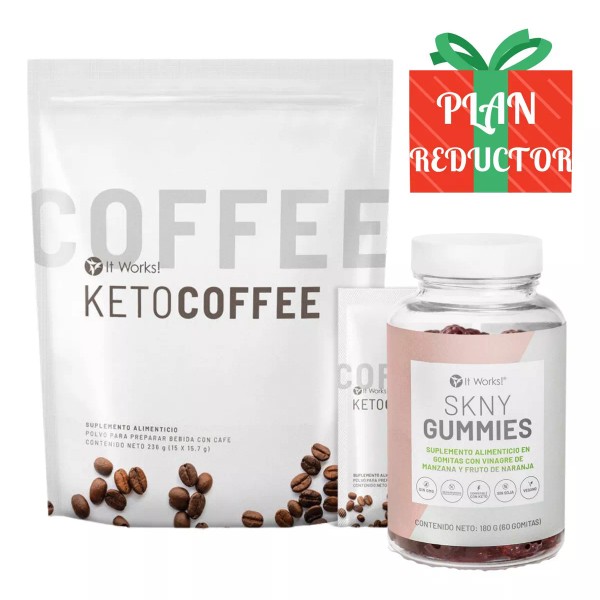 It Works! Keto Coffee Pack Dúo - 15 Sobres + Skny Gummies 60 Gomitas