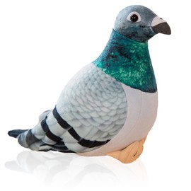 FOPSDGN Pigeon Plush Toy, Pigeon Plush Doll Simulation Pigeon Toy, Pigeon Plush Stuffed Animal Doll, Soft and Cute Peace Bird Animal Ornaments, for Home Decorations, Children's Gifts