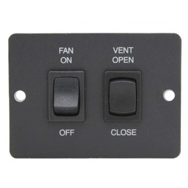 Ventline VC0533-02-A Wall Remote Switch for Ventadome V2119 Series Powered Ventilators - Black
