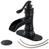 BWE Oil Rubbed Bronze Bathroom Sink Faucet with 1.2 GPM