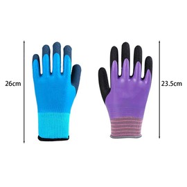 Hsthe Sea 2 Pairs Gardening Gloves Superior Grip Work Gloves Durable Comfortable Breathable Multipurpose for Gardening Construction, Logistics,Warehousing,Landscaping